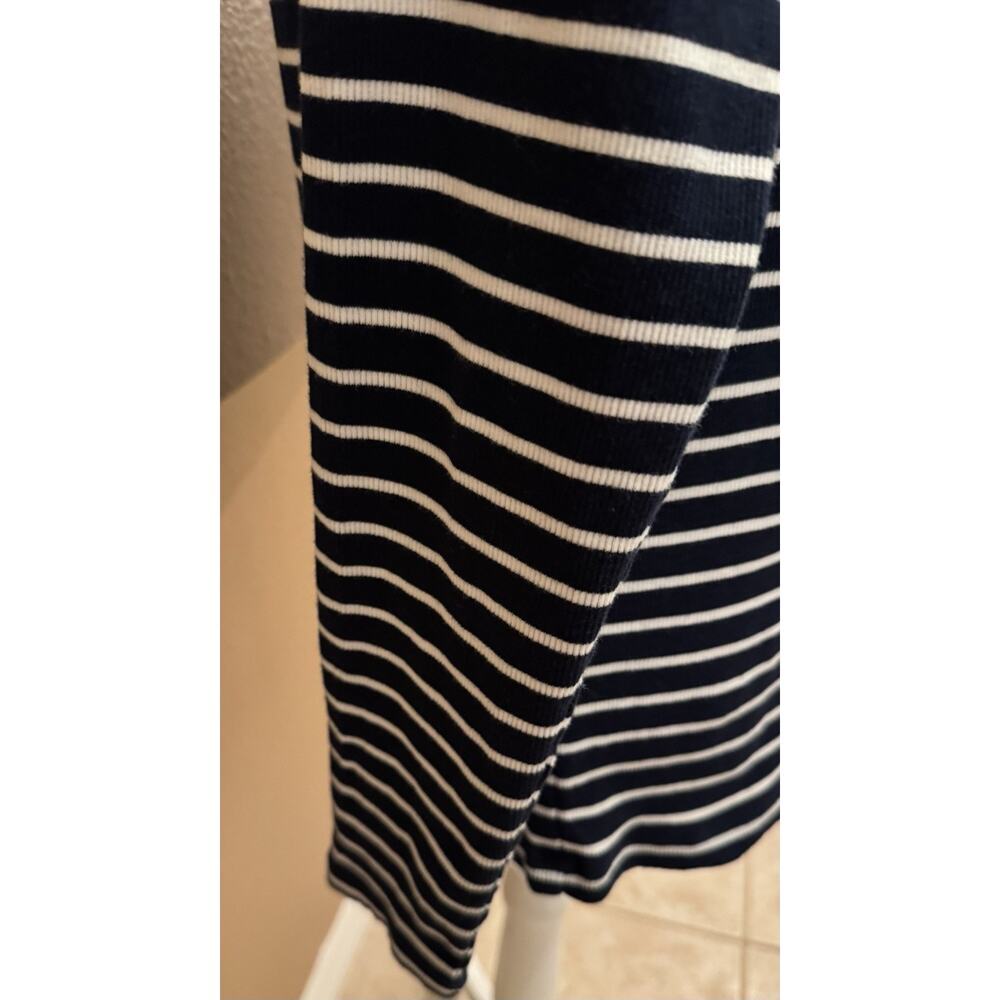 Vintage Y2K Ralph Lauren Boat Neck Striped Sweater Women's Navy White Preppy XL - Picture 3 of 7